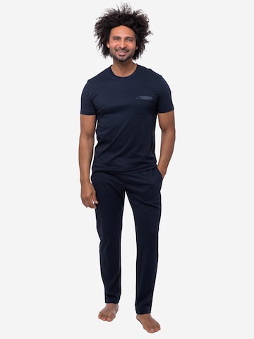 Mey Pyjama kurz 'Aarhus' in Blau