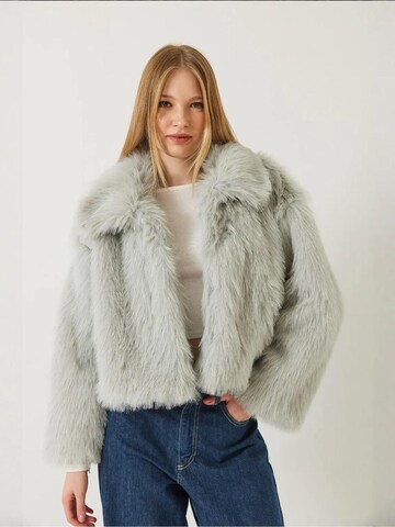 Bianco LucciZimska jakna 'Kunstpelzmäntel' - siva boja