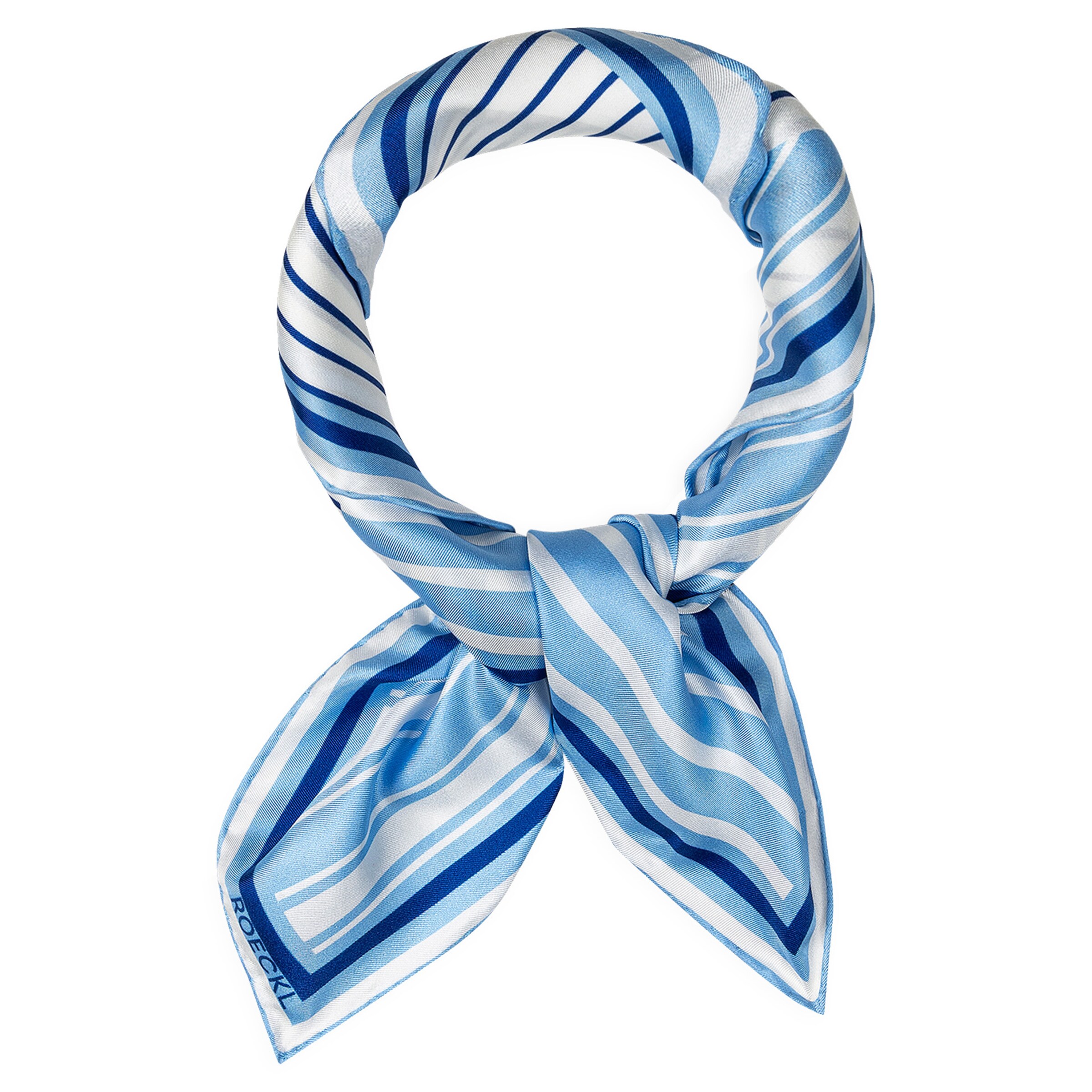 Foulard 'COLOURED STRIPES NICKY' di Roeckl in blu