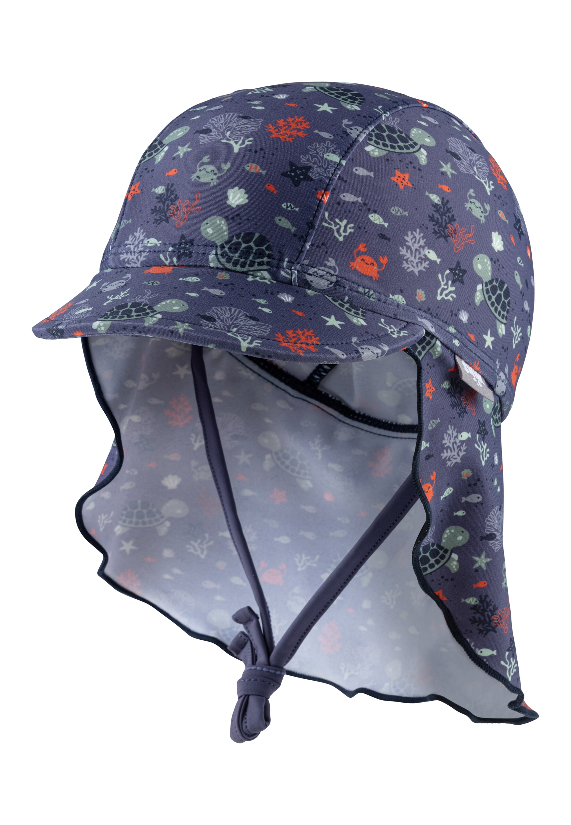 STERNTALER Schirmmütze 'Unterwasser' in Blau: Vorderseite