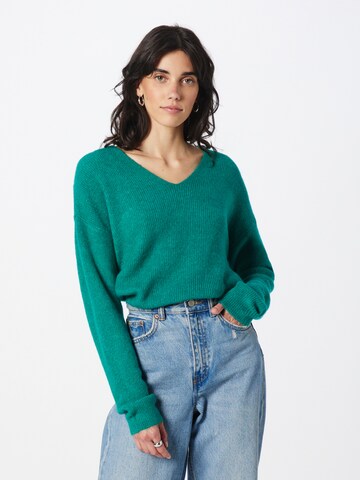 VERO MODA Trui 'Lefile' in Groen: voorkant