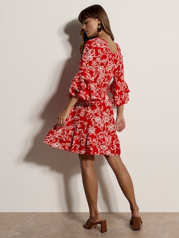 Apricot Dress ' ' in Red