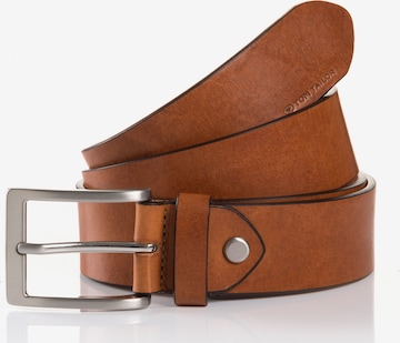 TOM TAILOR Belt 'JADEN' in Brown: front