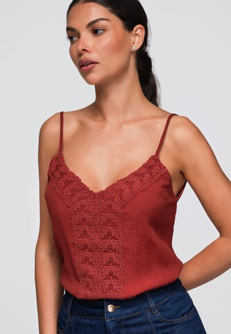 Ombre Shirt in Rood