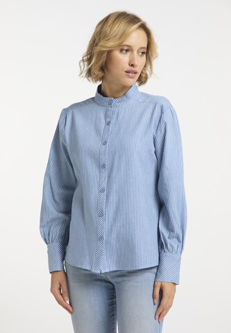 usha BLUE LABEL Bluse in Blau: predná strana