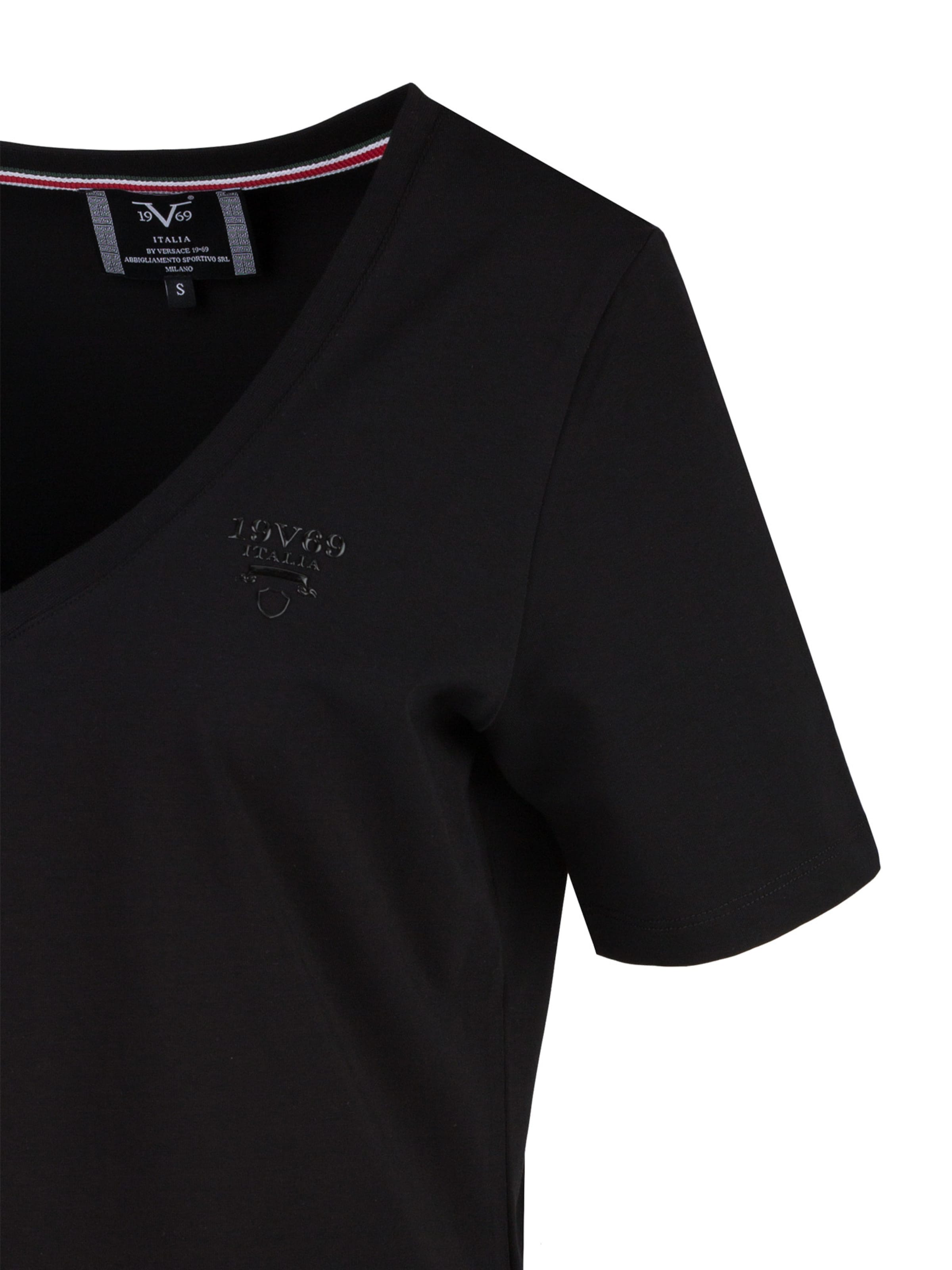 19V69 ITALIA Футболка 'Baila' в Черный