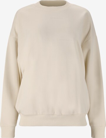 Athlecia Sportief sweatshirt 'Naomi' in Beige: voorkant