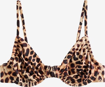 Next Бюстгальтер под футболку Верх бикини в Коричневый: спереди