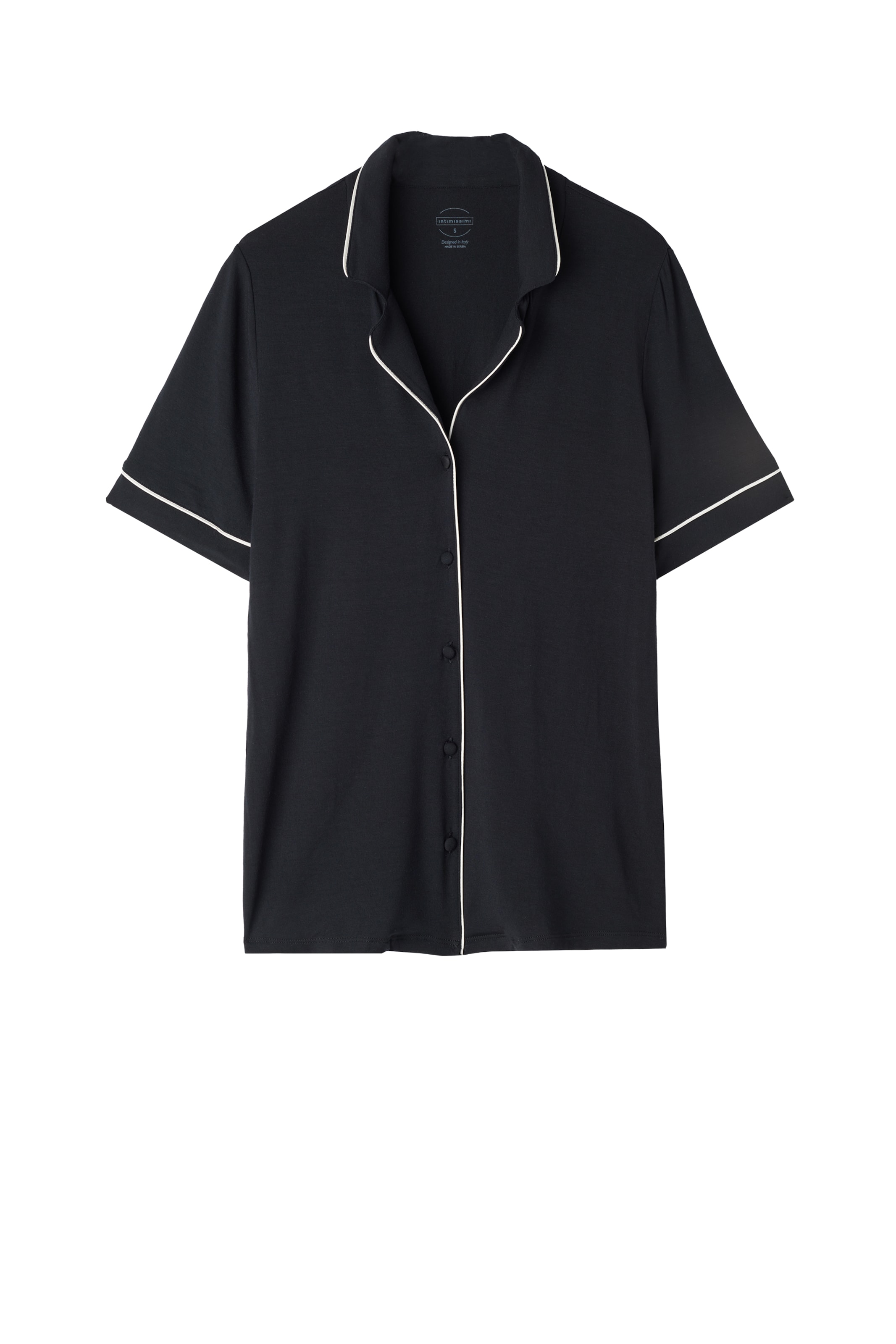 INTIMISSIMI Schlafshirt in Schwarz: Vorderseite