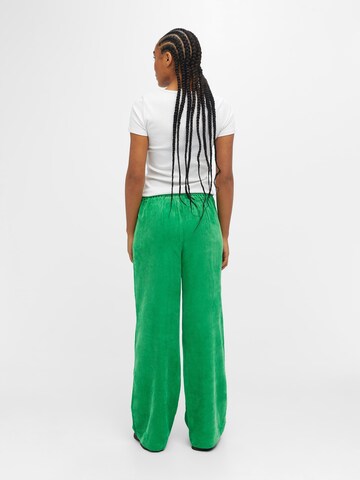 OBJECT - Perna larga Calças 'RITA' em verde