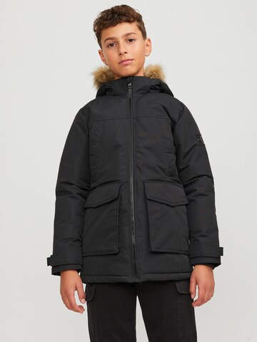 Jack & Jones Junior Winter Jacket 'Craft' in Black: front