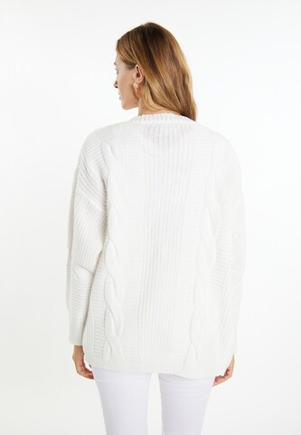 usha WHITE LABEL Strickjacke 'Vanne' in Weiß