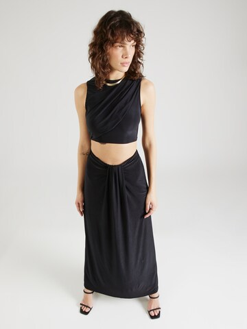 TOPSHOP Dress in Black: front