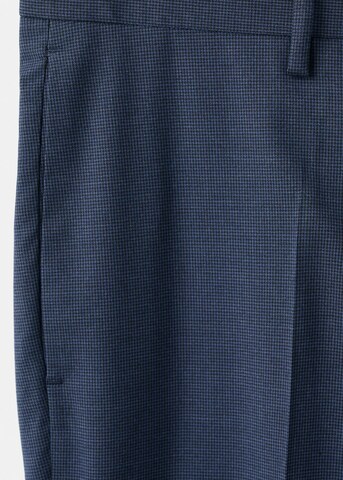MANGO MAN Loose fit Pleat-Front Pants 'Paris' in Blue