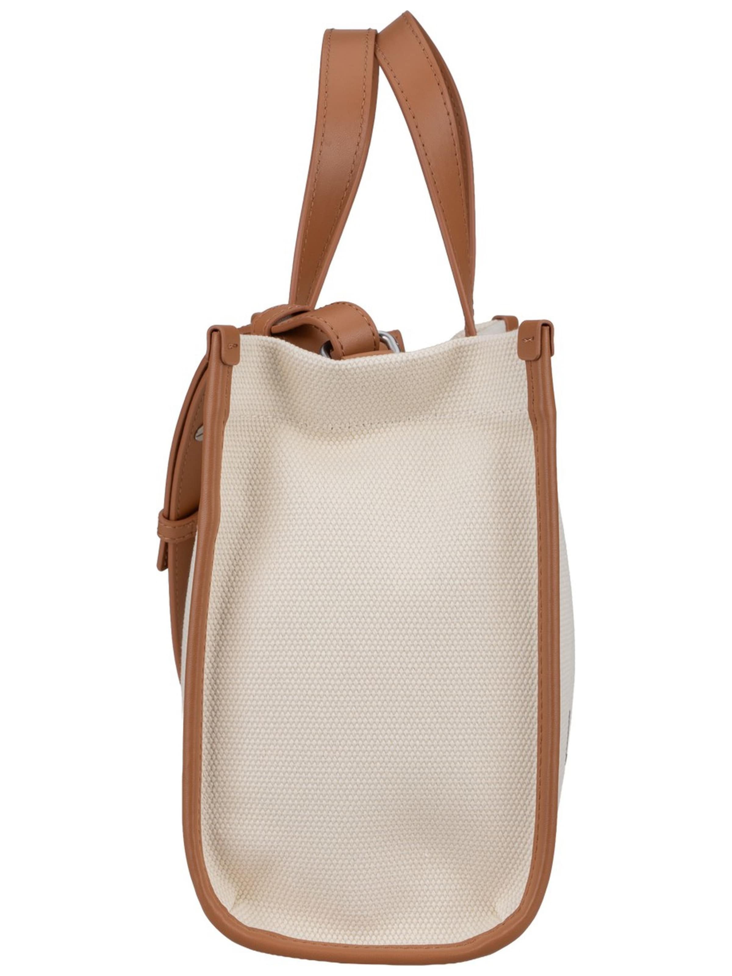 LACOSTE Shopper ' Heritage Canvas Shopping ' in Beige