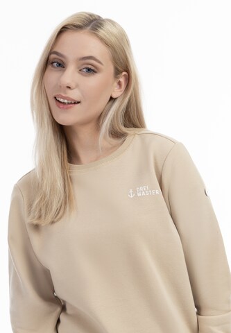 DreiMaster Maritim Sweatshirt 'Kilata' in Beige