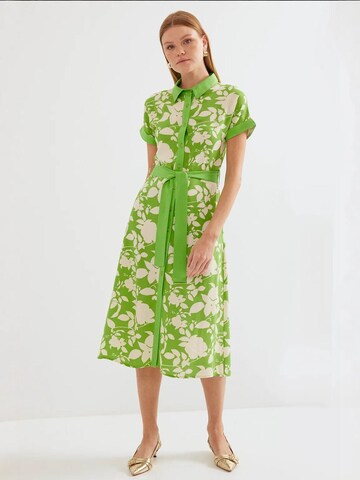 Bigdart Blousejurk in Groen: voorkant