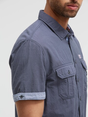 CAMP DAVID Regular fit Button Up Shirt in Blue