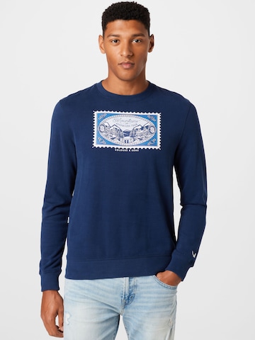 Sweat-shirt COLOURS & SONS en bleu : devant