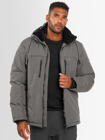 Alessandro Salvarini Winter Jacket in Grey: front