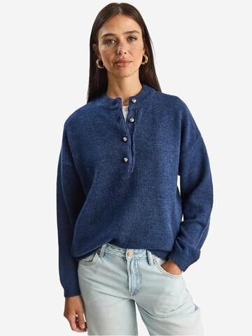 Bianco Lucci Trui in Blauw: voorkant