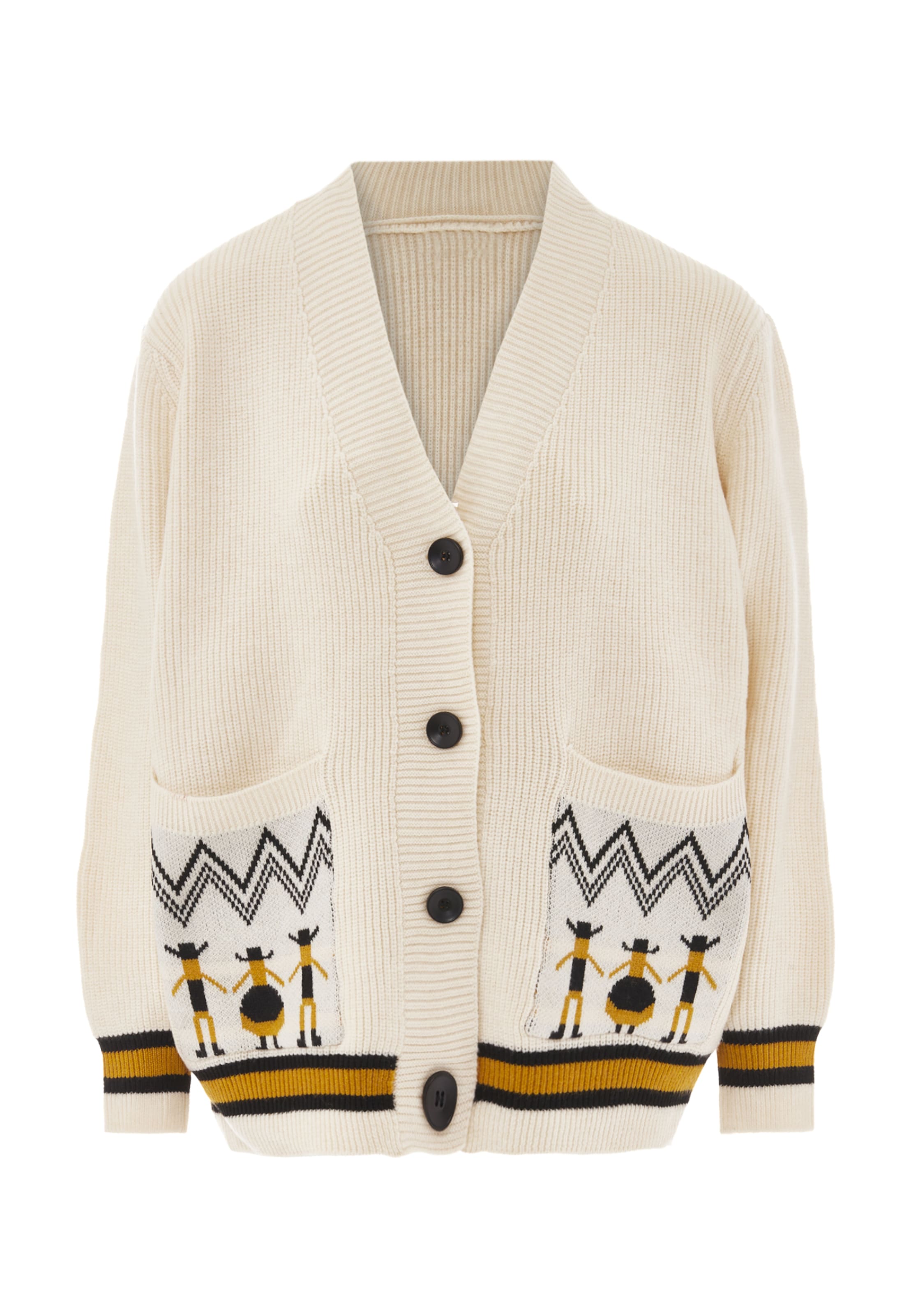 IMMY - Casaco de malha em branco: frente