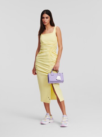 Karl Lagerfeld Dress 'Gathered Transformer' in Yellow