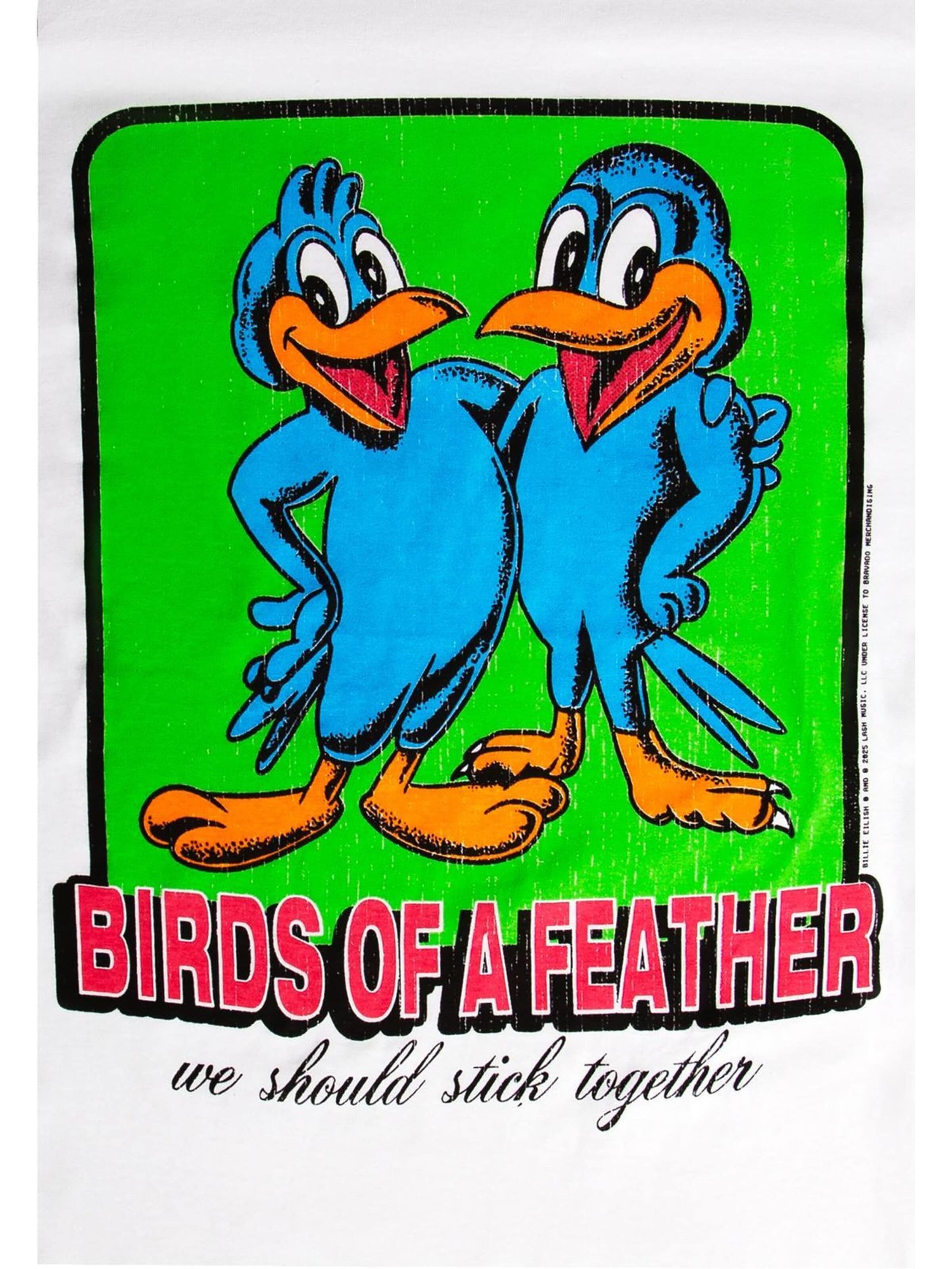 Billie Eilish Shirt 'Billie Eilish Birds Of A Feather Organic T-Shirt' in White