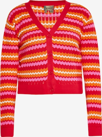 ebeeza Knit Cardigan in Red: front