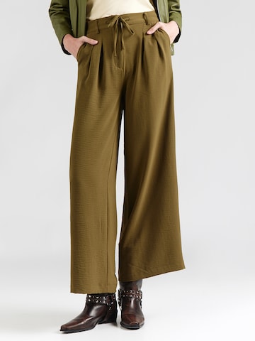 ABOUT YOU Wide Leg Hose 'Marissa' in Grün: Vorderseite