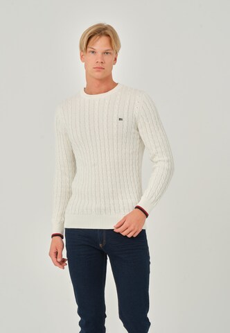 Basics and More Pullover in Weiß