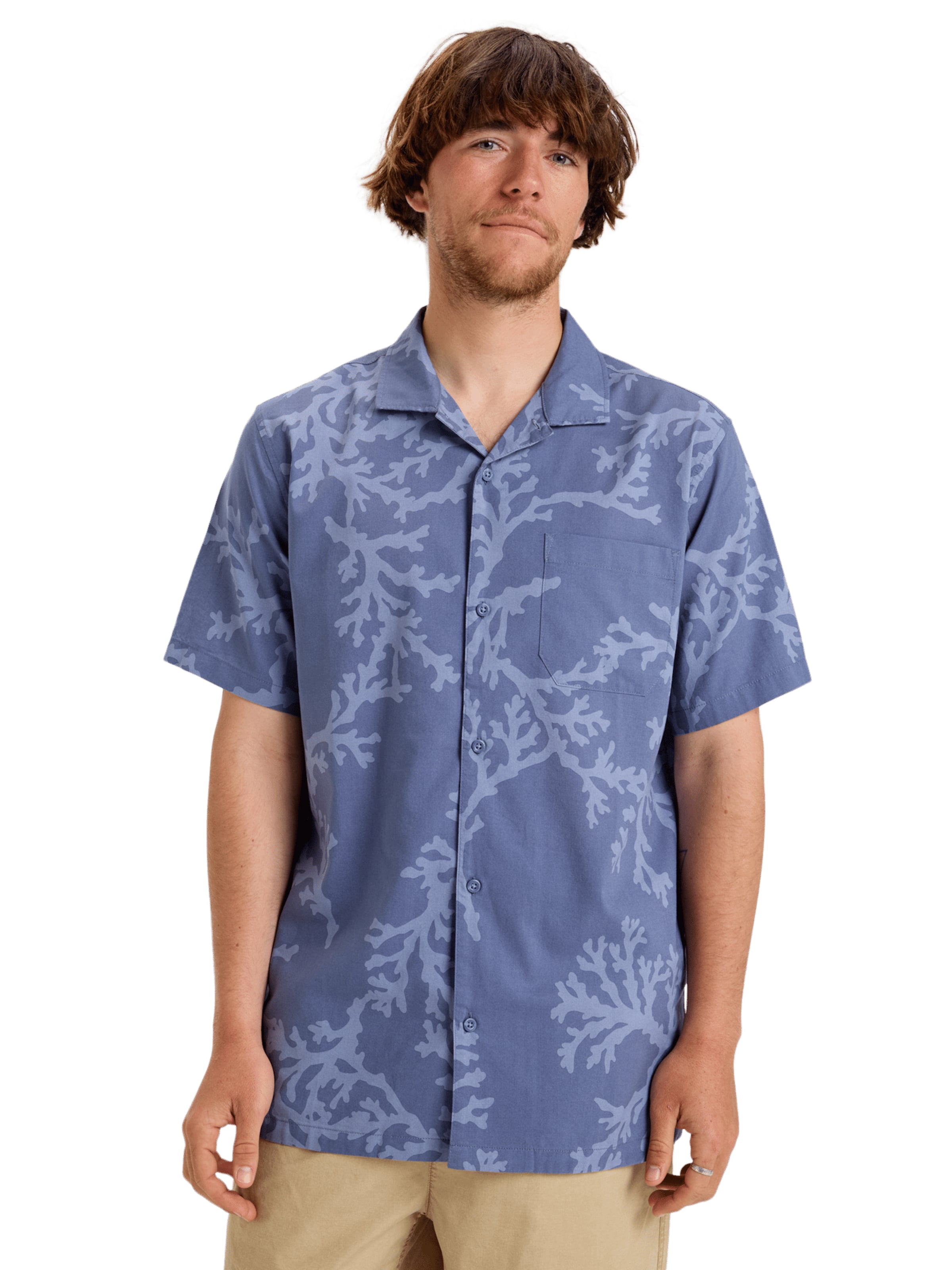 Coupe regular Chemise 'Beach Club' QUIKSILVER en bleu : devant