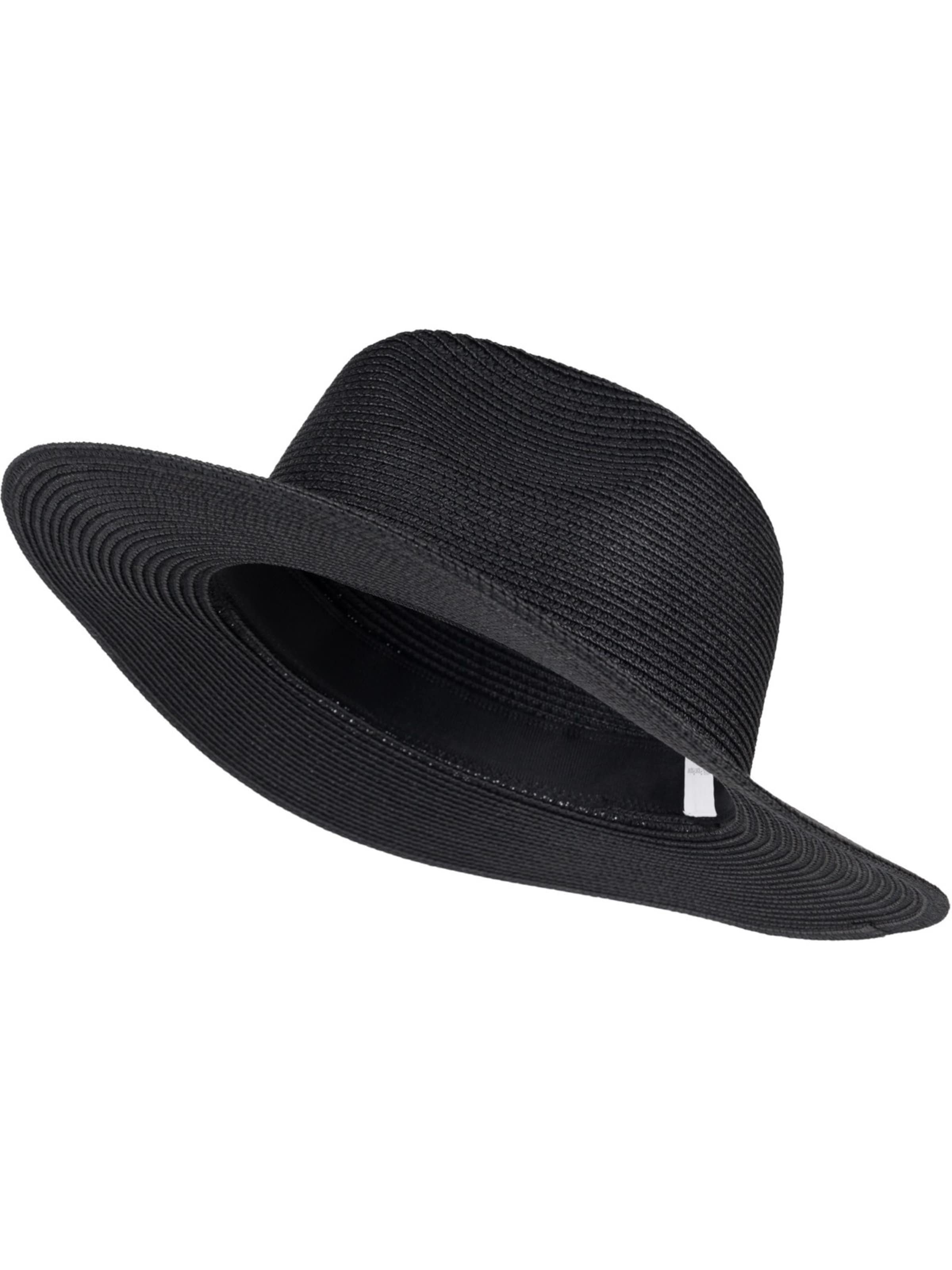 styleBREAKER Hut 'Panama Strohhut - Knautschhut'‌‌‌‌‌‌ in schwarz, Produktansicht