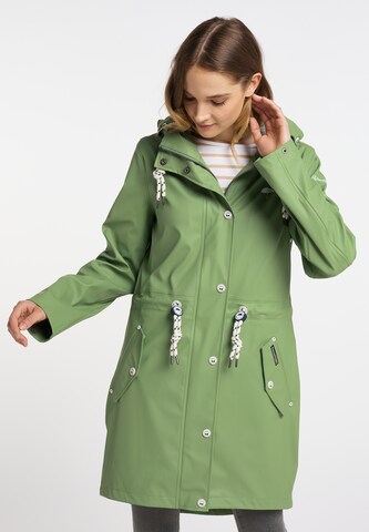 Schmuddelwedda Raincoat 'Bridgeport' in Green: front