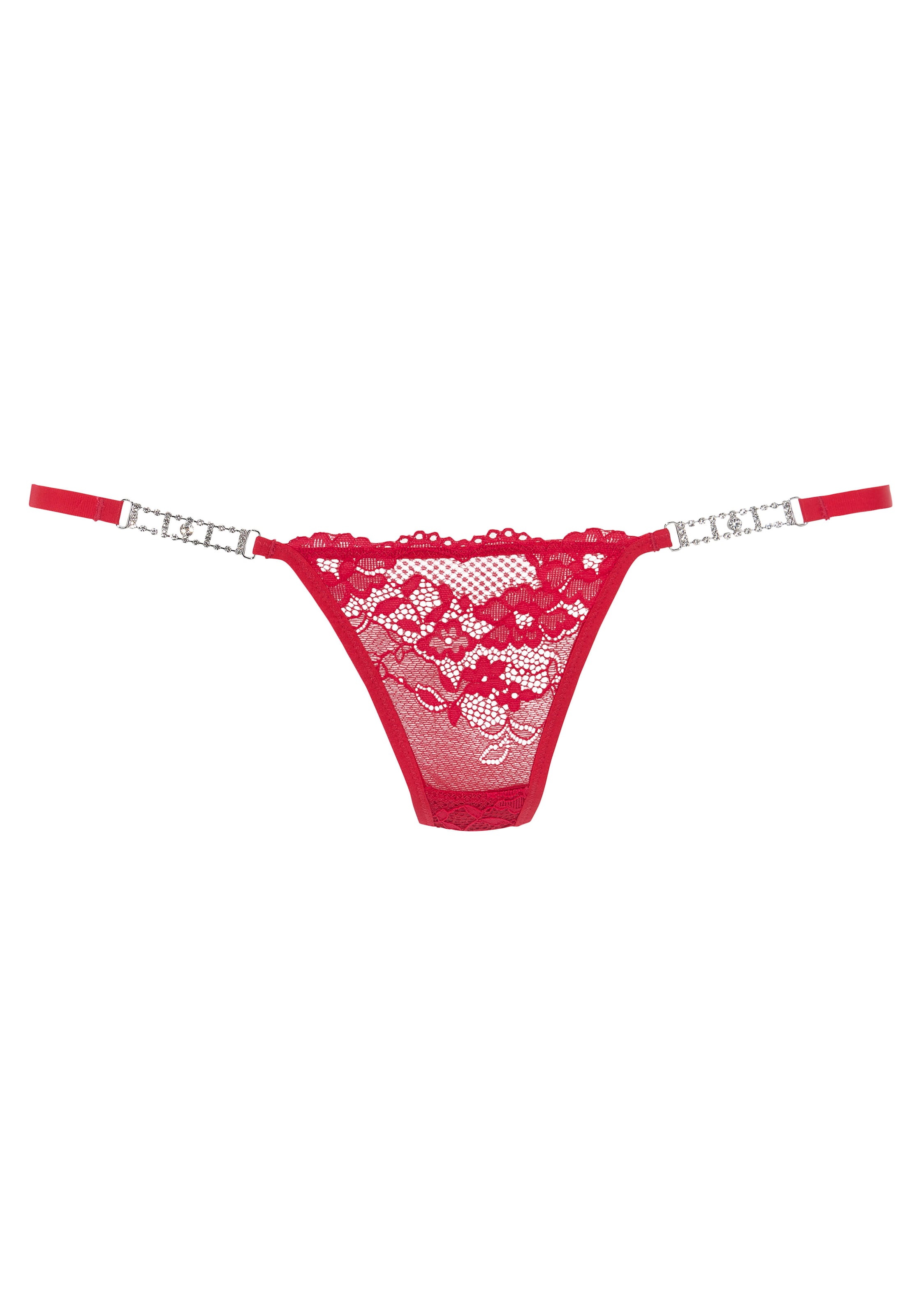PETITE FLEUR GOLD String in Rot: Vorderseite