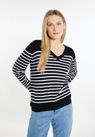 DreiMaster Maritim Pullover in Schwarz: predná strana