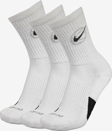 Chaussettes de sport NIKE en blanc