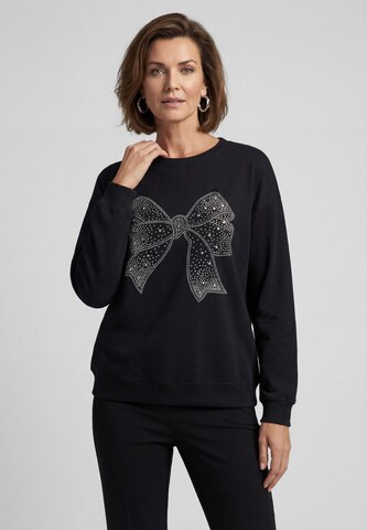 usha BLACK LABEL - Sudadera en negro: frente