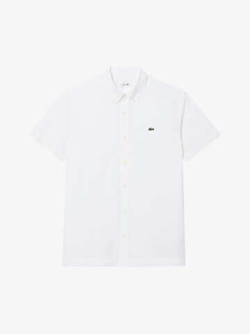 LACOSTE Regular fit Button Up Shirt in White: front