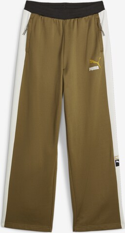 PUMA Regular Workout Pants in Green: front