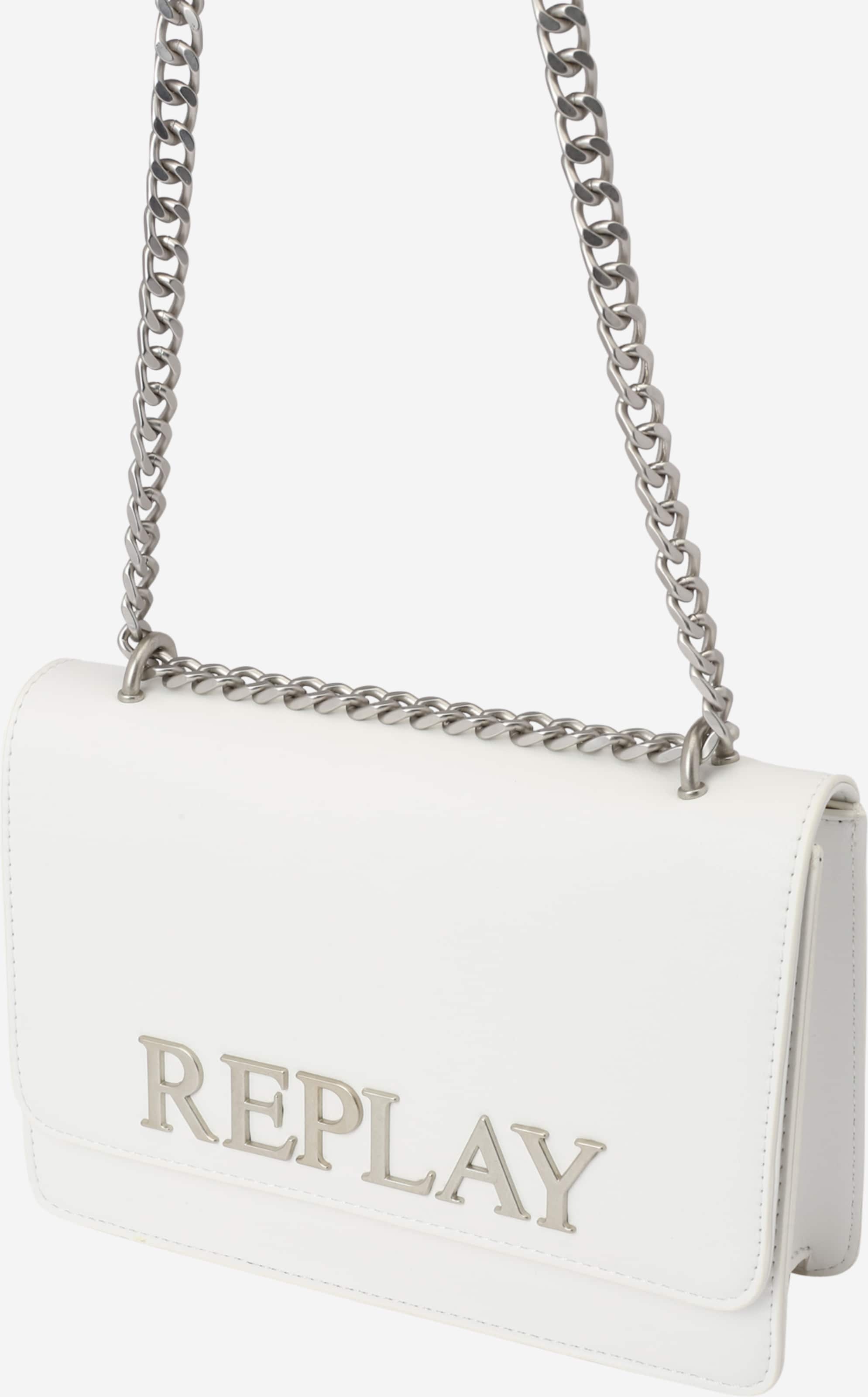 REPLAY Crossbody Bag in White ABOUT YOU