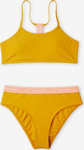 O'NEILL Bustier Bikini 'Sportclub' i gul: forside