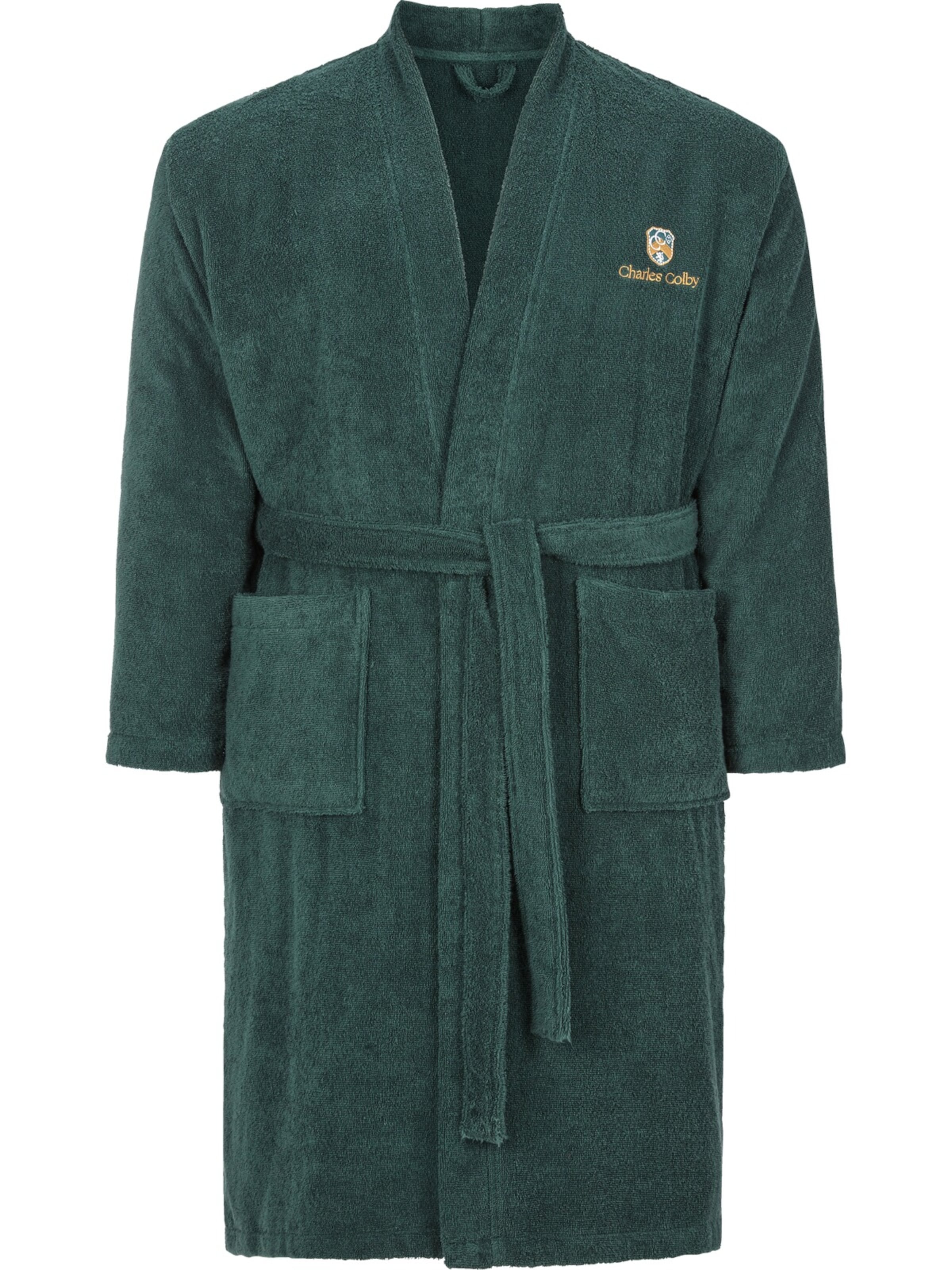 Charles Colby Bademantel in Grün: Vorderseite