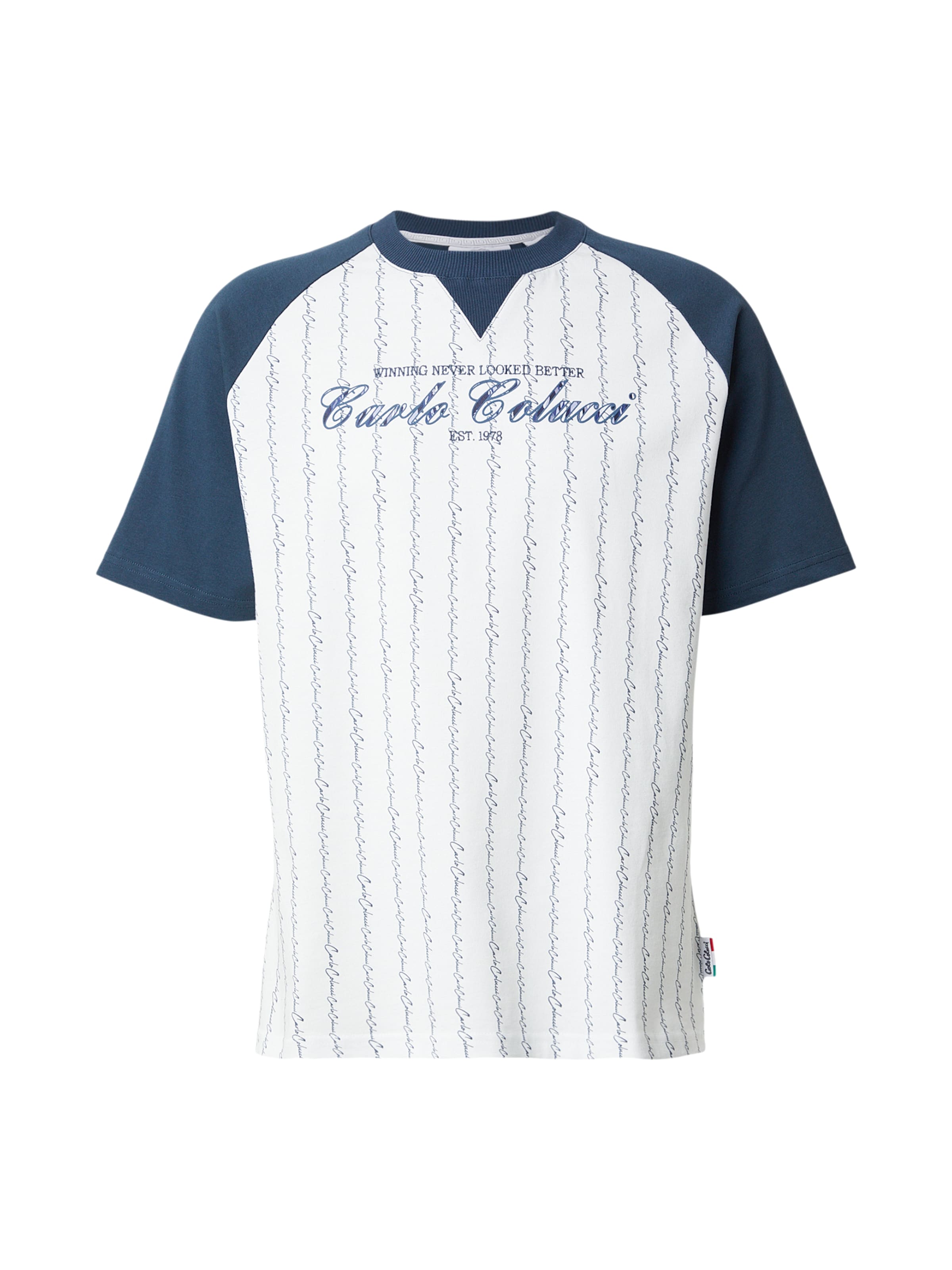 T-Shirt 'Fara' Carlo Colucci en blanc : devant