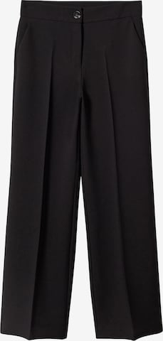MANGO Zvonové kalhoty Kalhoty s puky 'Simon' – černá: přední strana