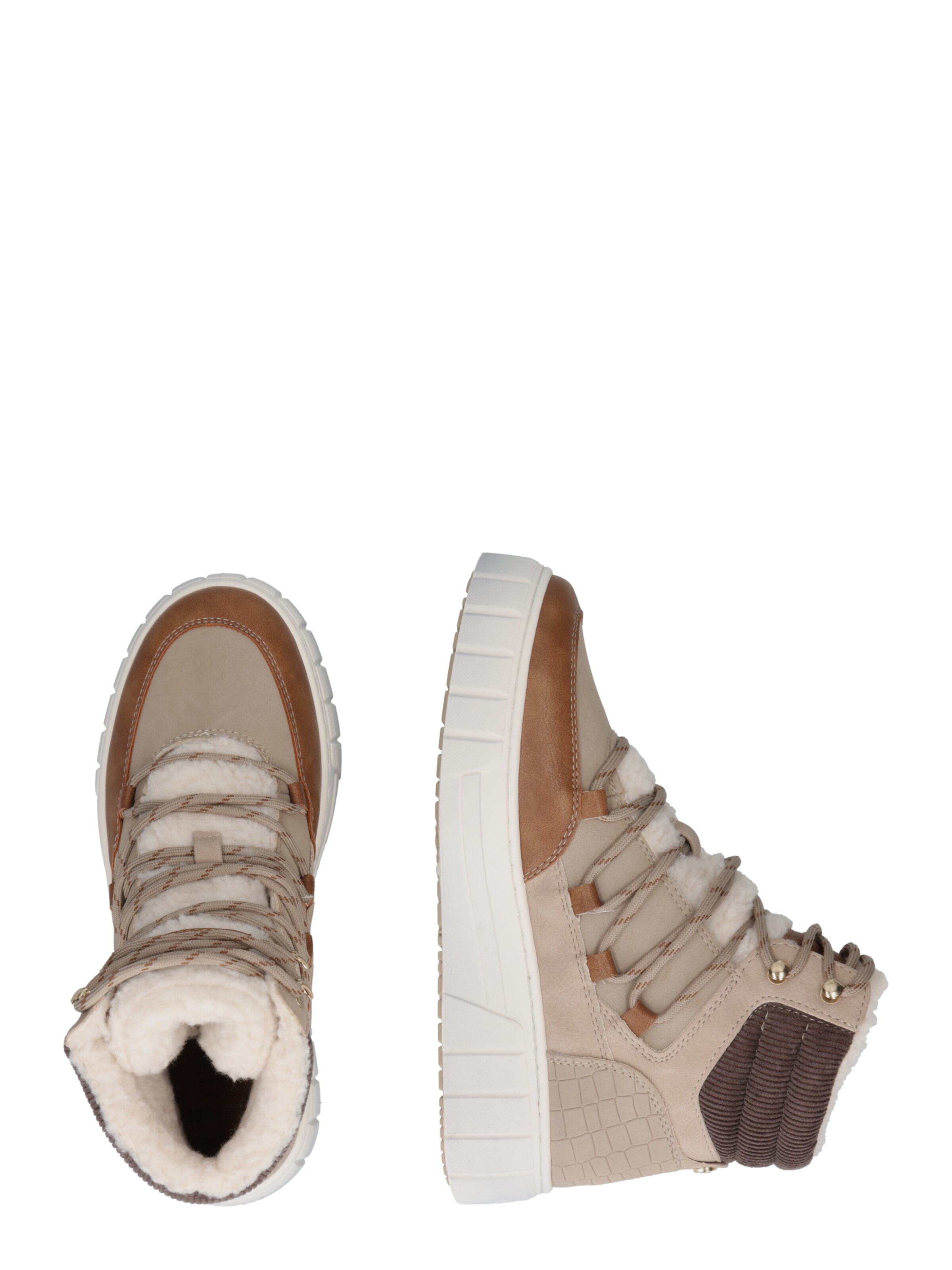 Sneaker alta di MUSTANG in grigio