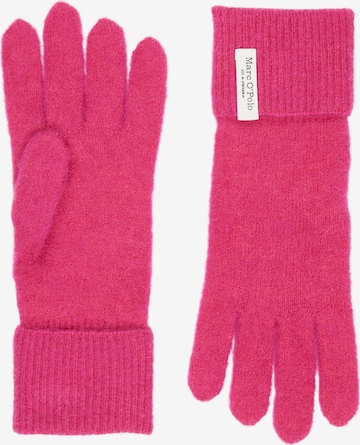 Marc O'Polo Full Finger Gloves in Pink: front