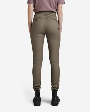 Skinny Pantalon chino G-Star RAW en marron