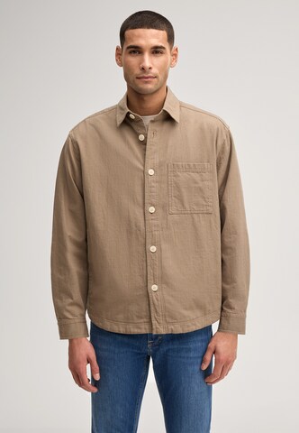 JOOP! Jeans Regular fit Button Up Shirt 'Hadi' in Beige