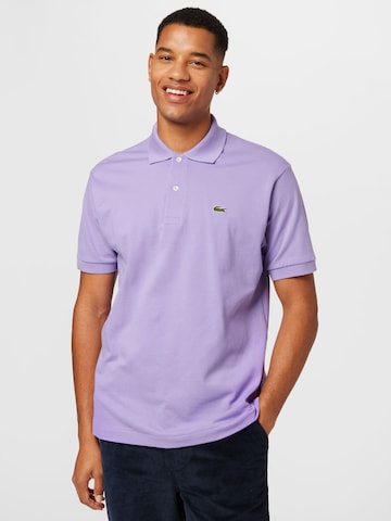 LACOSTE Regular fit T-shirt i lila: framsida